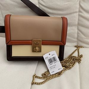 Coach Hutton belt bag in color block